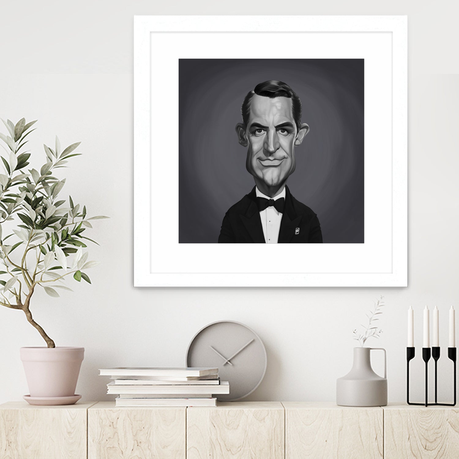 Cary Grant by Rob Snow on GIANT ART - gray digital painting