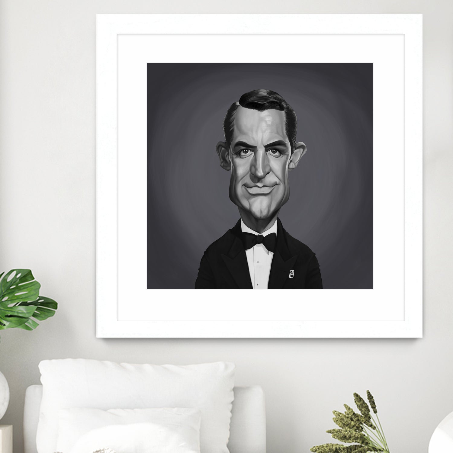 Cary Grant by Rob Snow on GIANT ART - gray digital painting