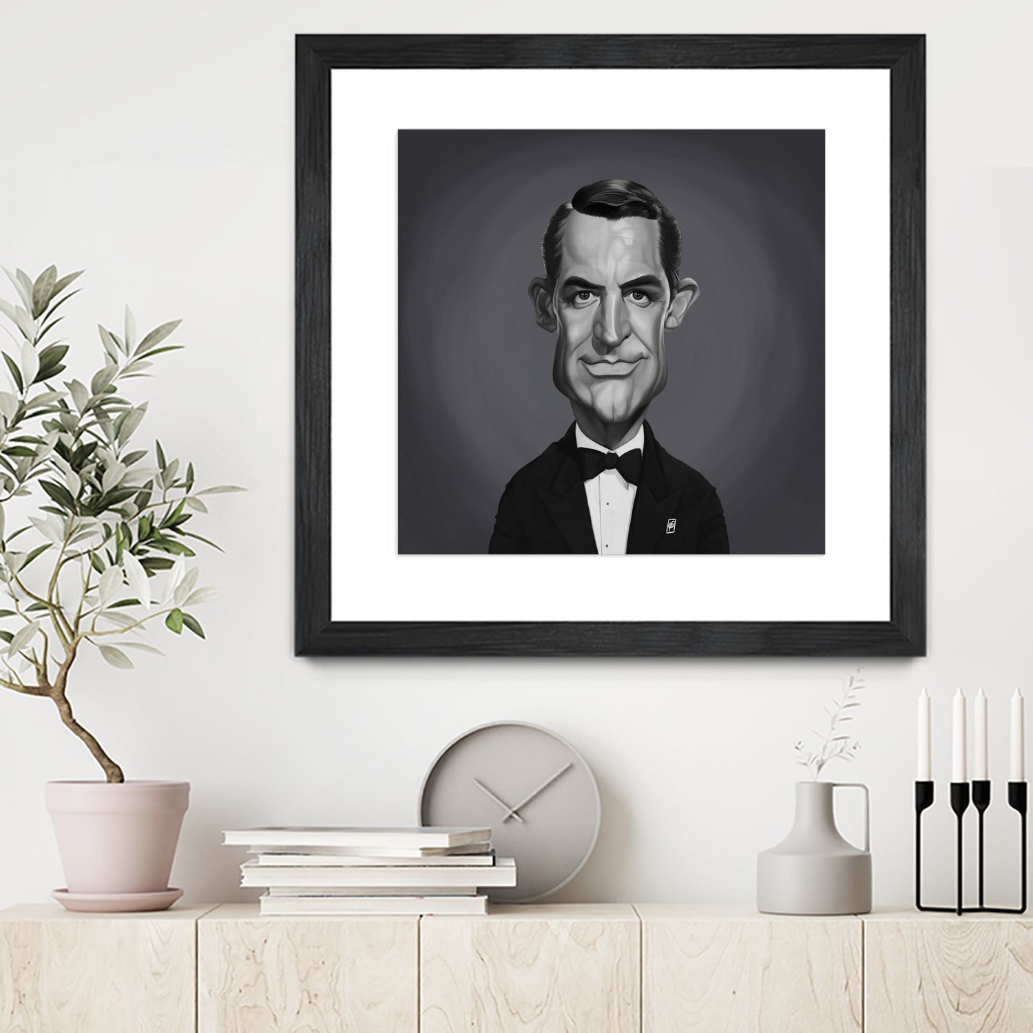 Cary Grant by Rob Snow on GIANT ART - gray digital painting