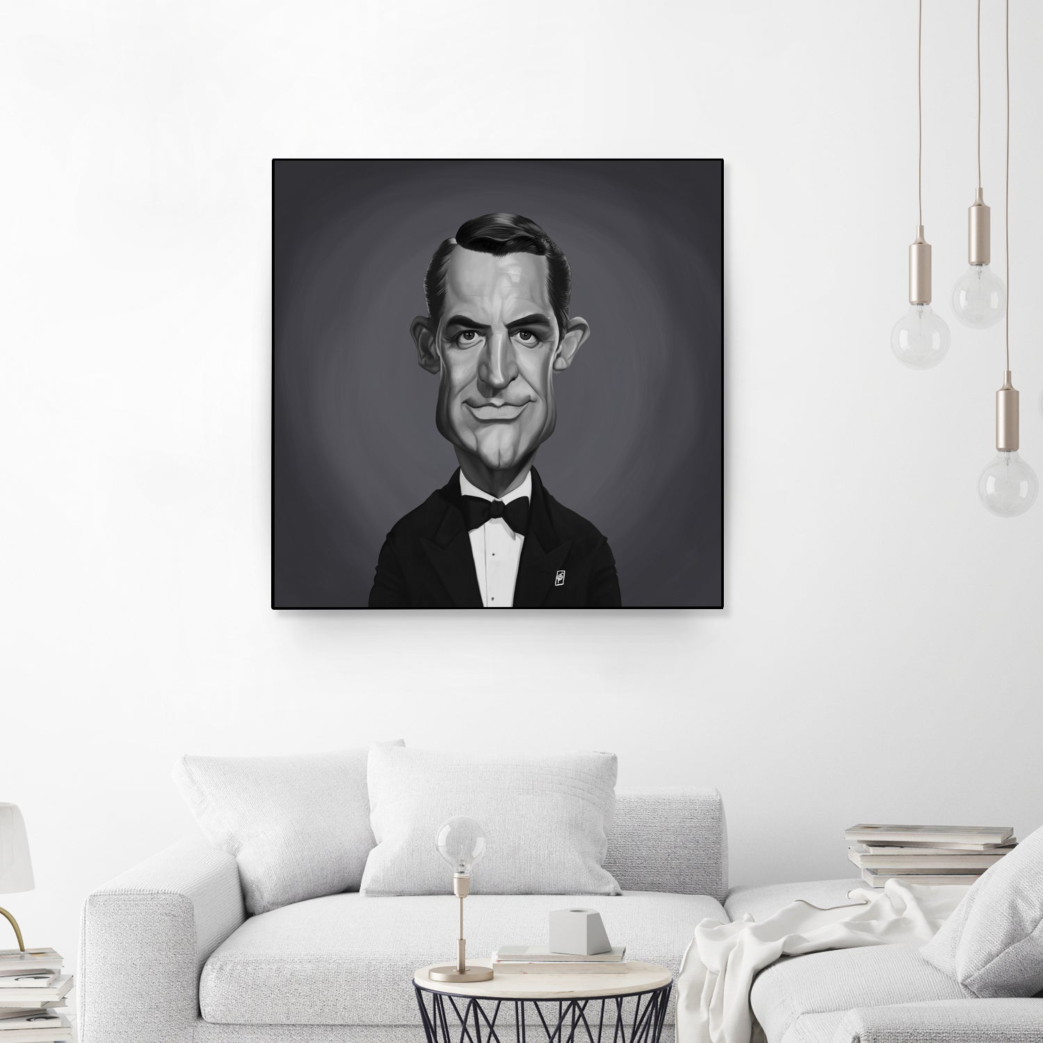 Cary Grant by Rob Snow on GIANT ART - gray digital painting