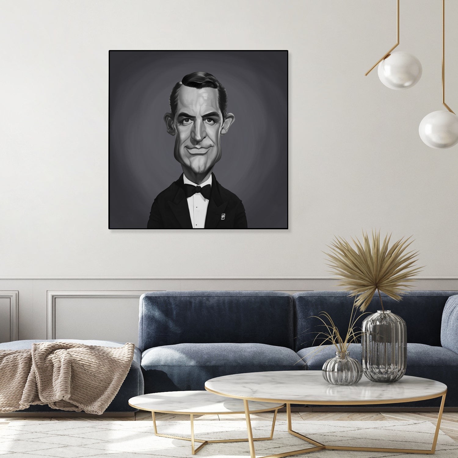 Cary Grant by Rob Snow on GIANT ART - gray digital painting