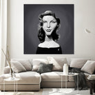 Lauren Bacall by Rob Snow on GIANT ART - gray digital painting