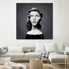 Lauren Bacall by Rob Snow on GIANT ART - gray digital painting