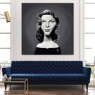 Lauren Bacall by Rob Snow on GIANT ART - gray digital painting