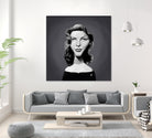 Lauren Bacall by Rob Snow on GIANT ART - gray digital painting