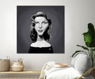 Lauren Bacall by Rob Snow on GIANT ART - gray digital painting