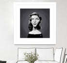 Lauren Bacall by Rob Snow on GIANT ART - gray digital painting