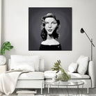 Lauren Bacall by Rob Snow on GIANT ART - gray digital painting