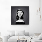 Lauren Bacall by Rob Snow on GIANT ART - gray digital painting