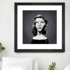 Lauren Bacall by Rob Snow on GIANT ART - gray digital painting