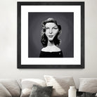 Lauren Bacall by Rob Snow on GIANT ART - gray digital painting