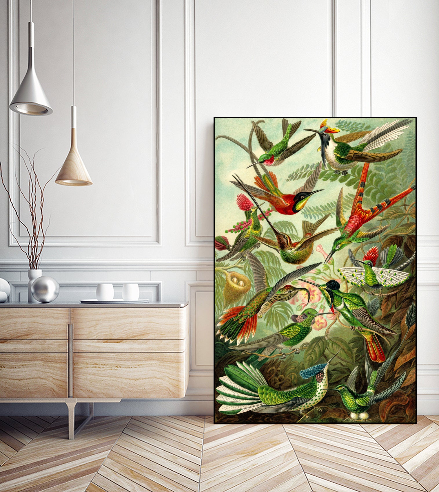 Colibri - Ernst Haeckel by Andrea Almering on GIANT ART - black digital painting