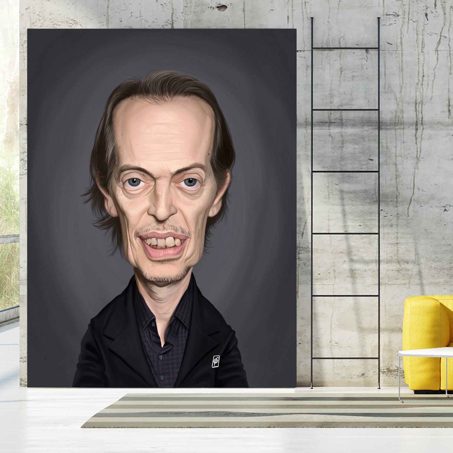 Steve Buscemi by Rob Snow on GIANT ART - brown digital painting