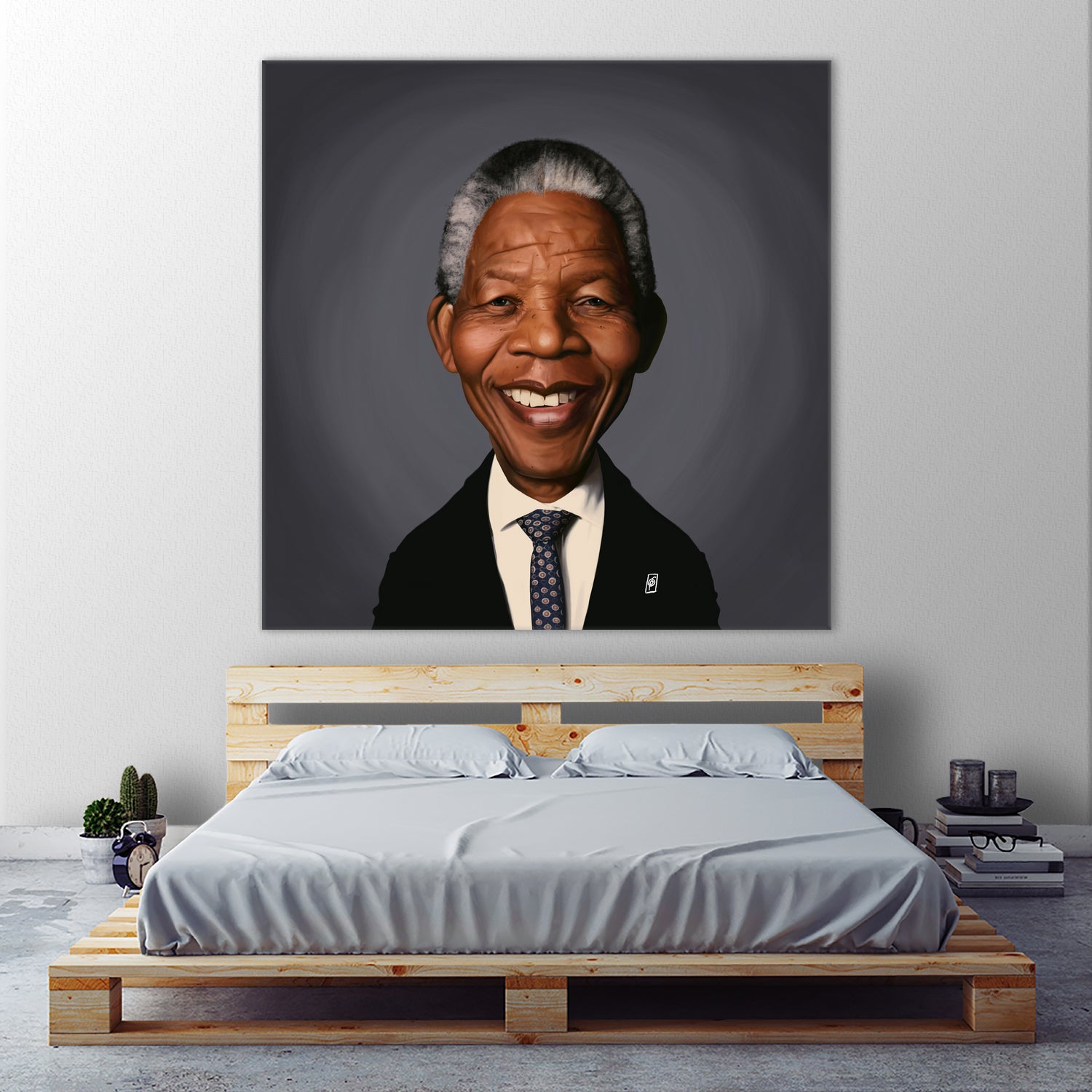 Nelson Mandela by Rob Snow on GIANT ART - black digital painting