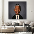 Nelson Mandela by Rob Snow on GIANT ART - black digital painting