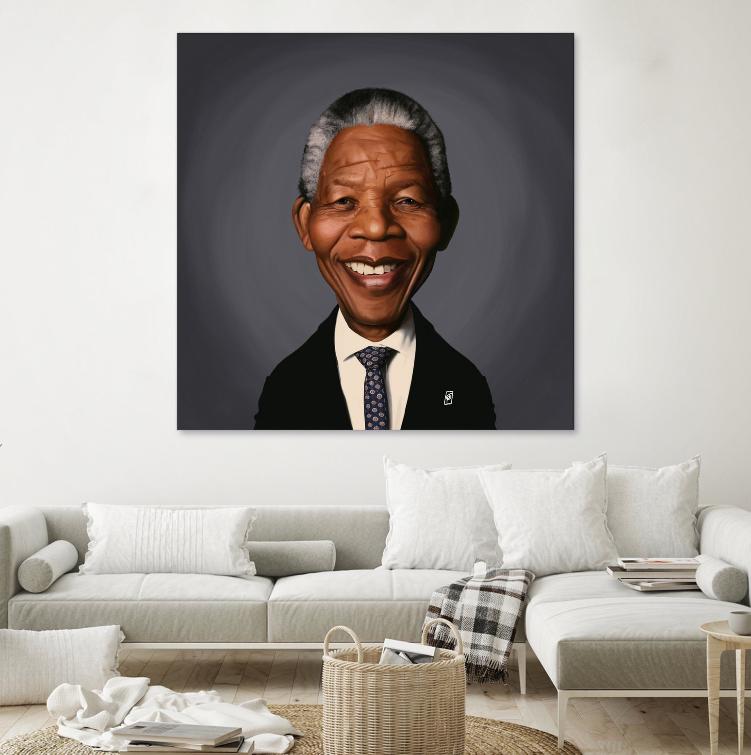 Nelson Mandela by Rob Snow on GIANT ART - black digital painting