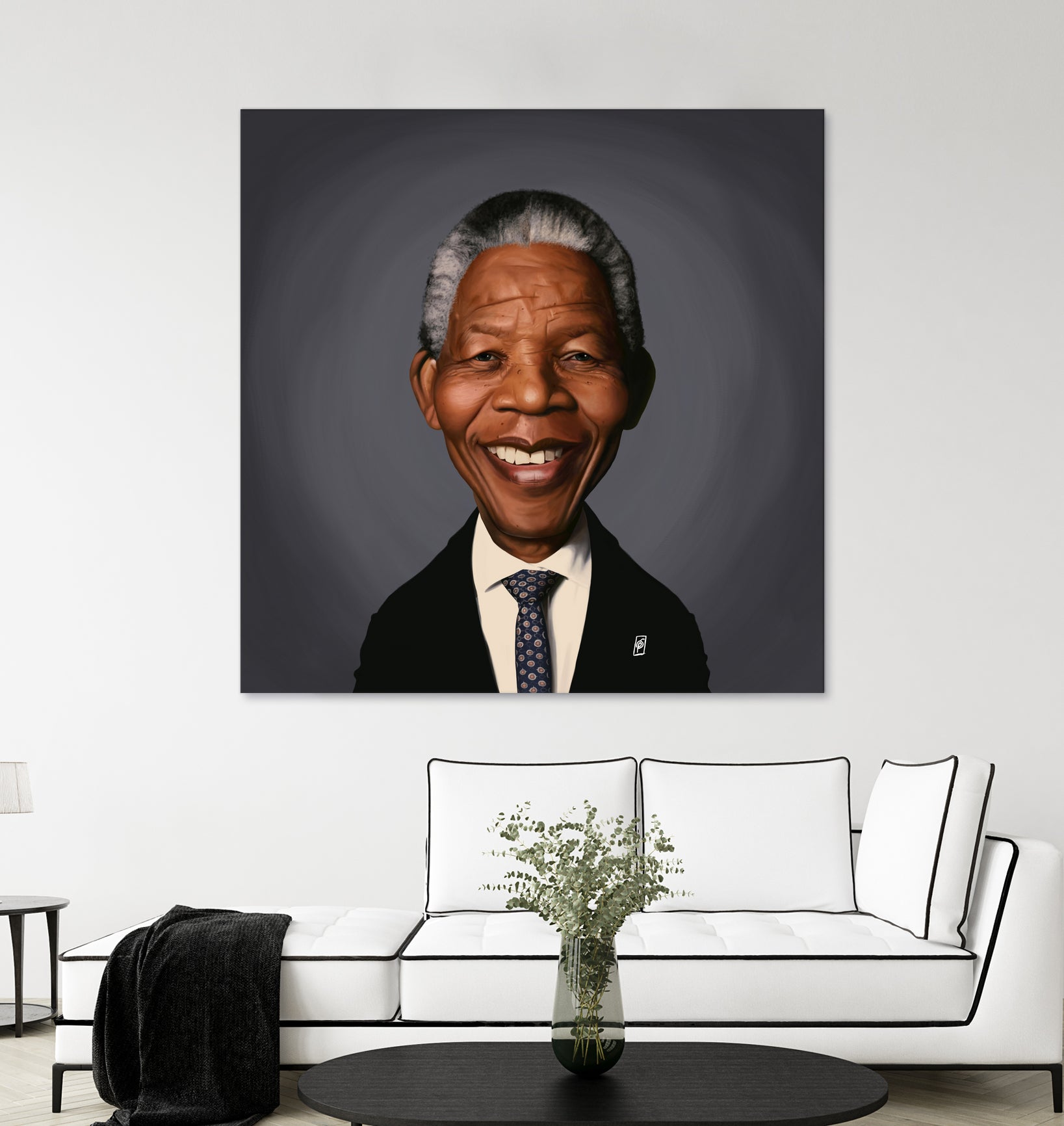 Nelson Mandela by Rob Snow on GIANT ART - black digital painting