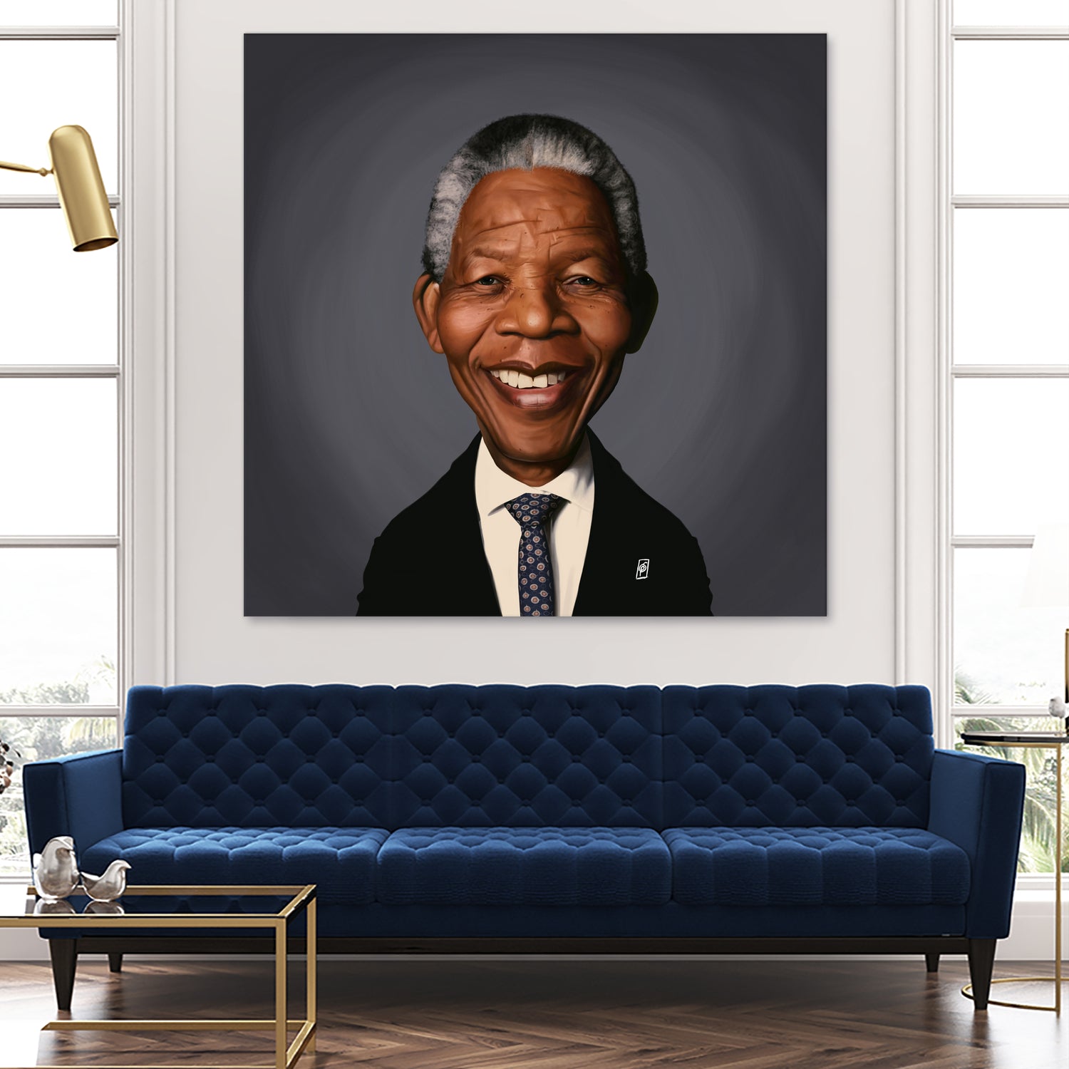 Nelson Mandela by Rob Snow on GIANT ART - black digital painting