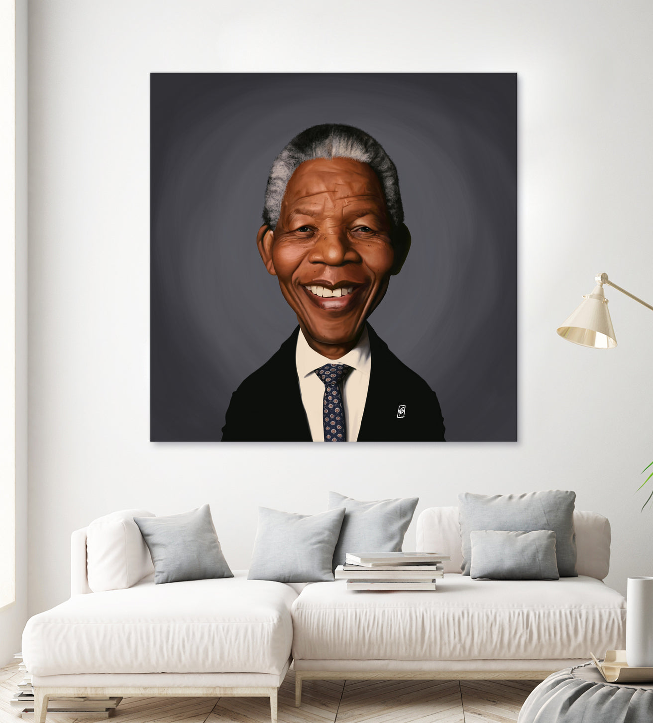 Nelson Mandela by Rob Snow on GIANT ART - black digital painting