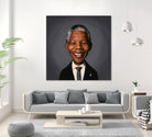 Nelson Mandela by Rob Snow on GIANT ART - black digital painting