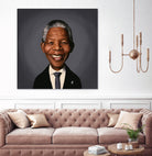 Nelson Mandela by Rob Snow on GIANT ART - black digital painting