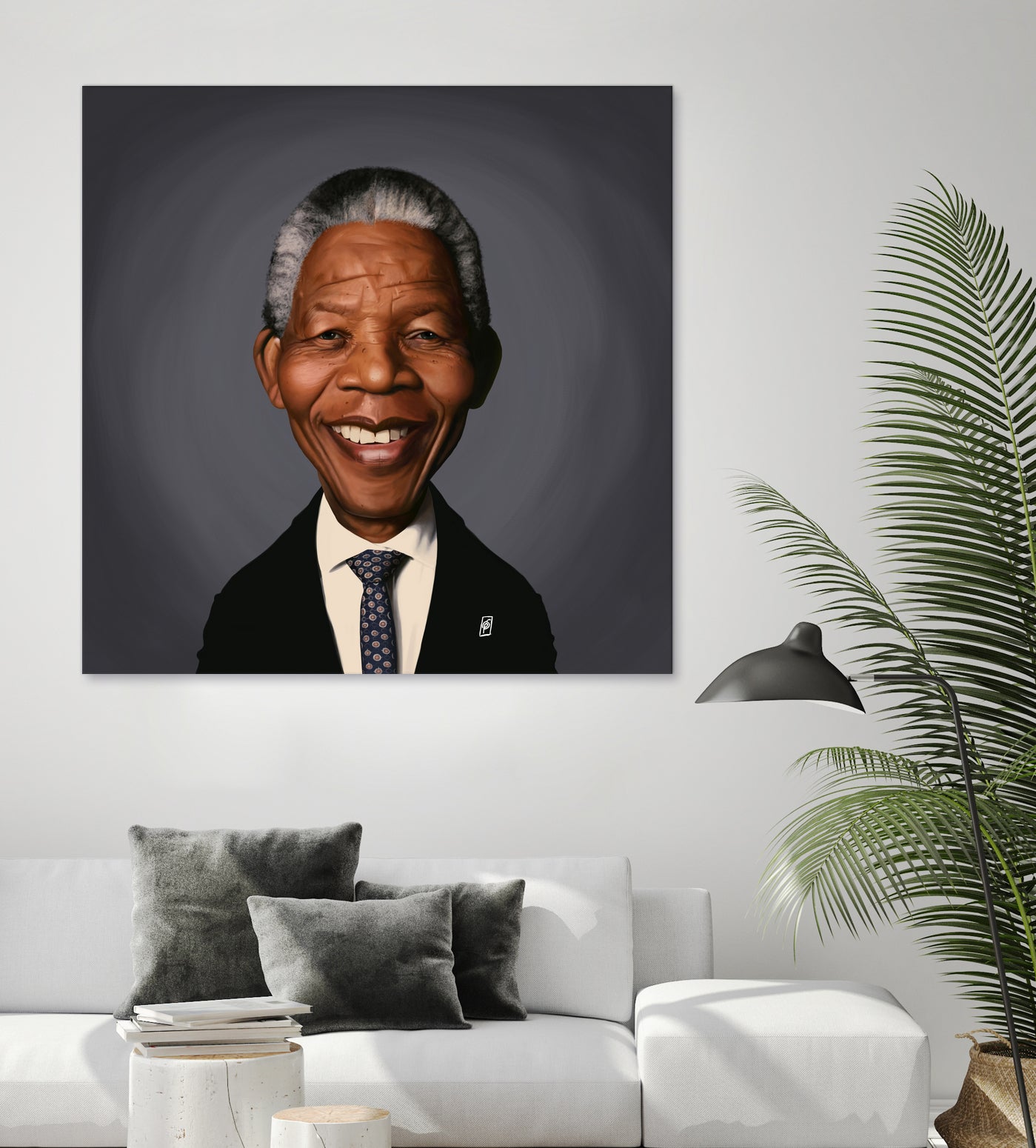 Nelson Mandela by Rob Snow on GIANT ART - black digital painting