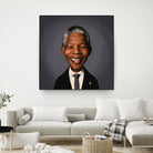 Nelson Mandela by Rob Snow on GIANT ART - black digital painting