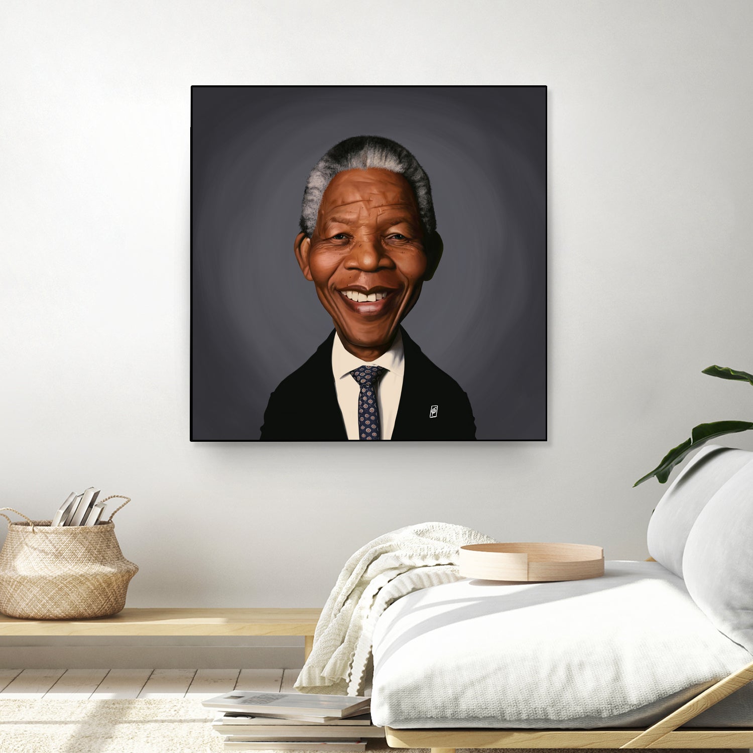 Nelson Mandela by Rob Snow on GIANT ART - black digital painting