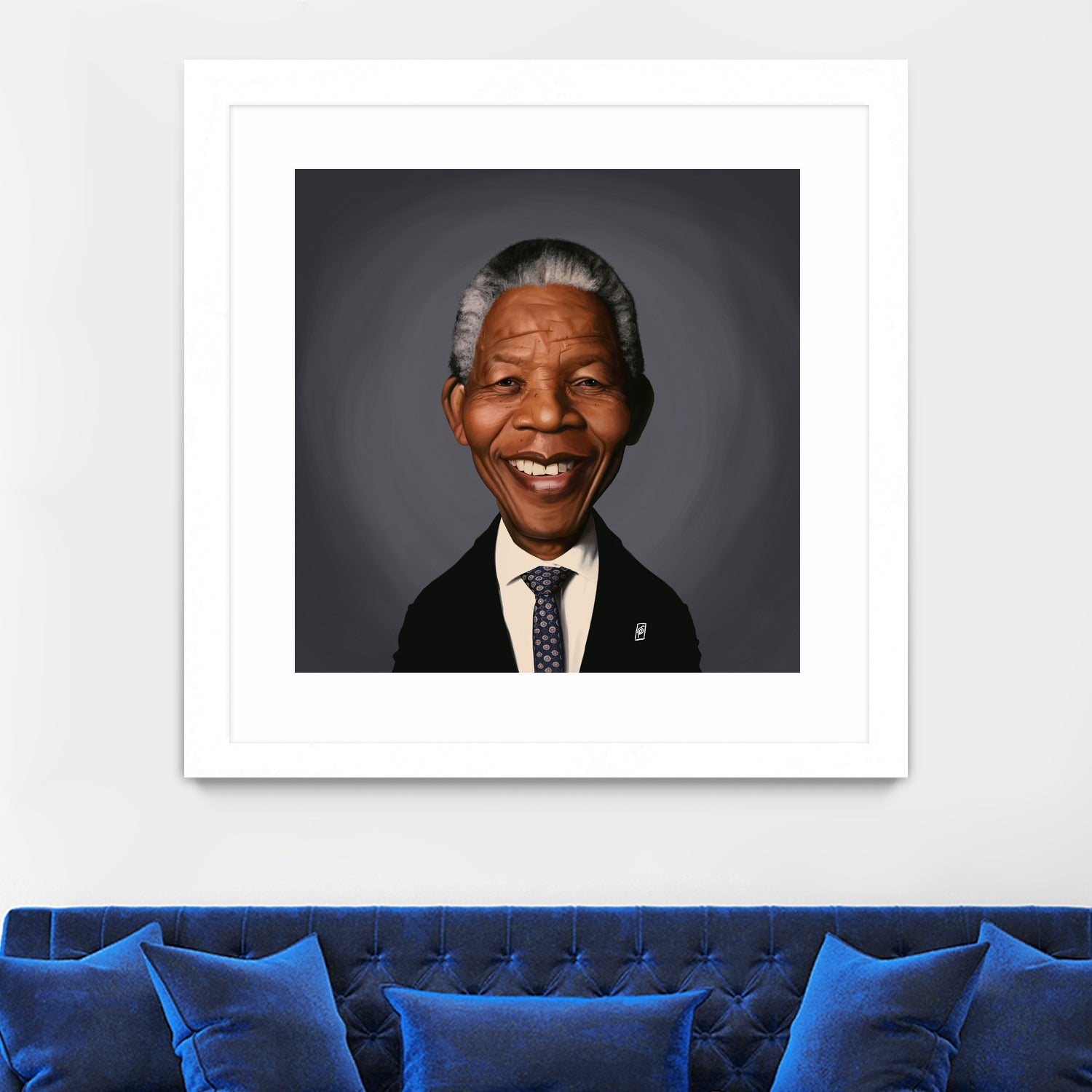 Nelson Mandela by Rob Snow on GIANT ART - black digital painting