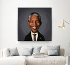 Nelson Mandela by Rob Snow on GIANT ART - black digital painting