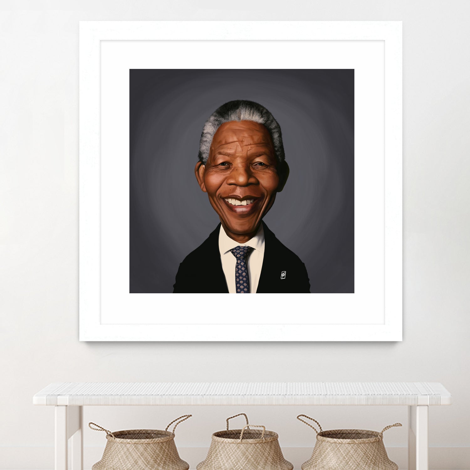 Nelson Mandela by Rob Snow on GIANT ART - black digital painting