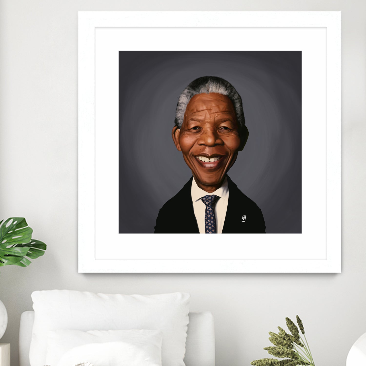 Nelson Mandela by Rob Snow on GIANT ART - black digital painting