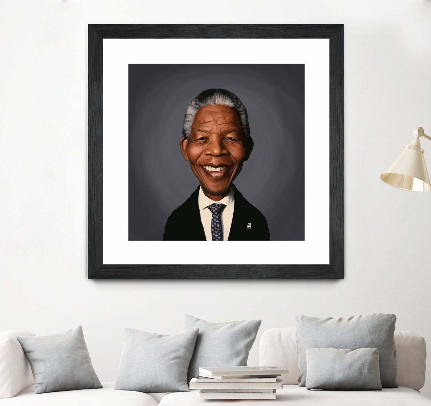 Nelson Mandela by Rob Snow on GIANT ART - black digital painting