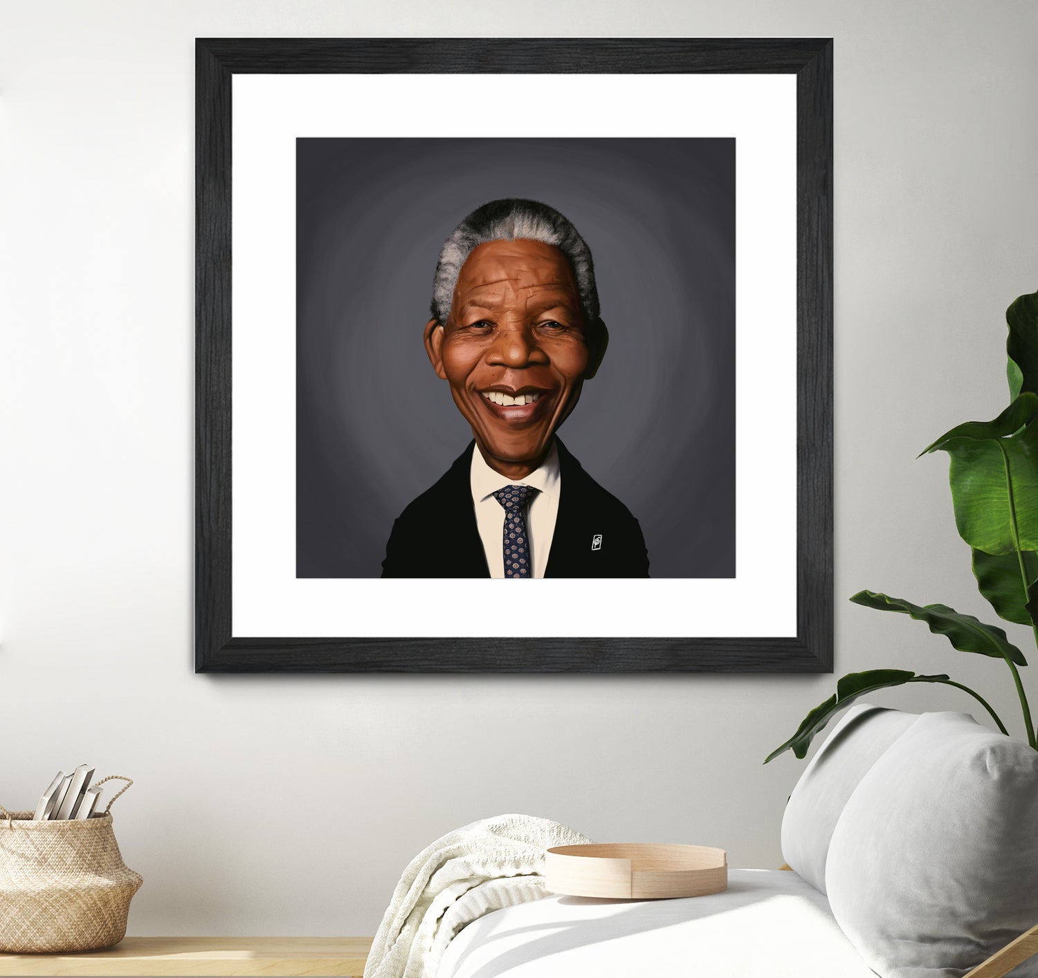 Nelson Mandela by Rob Snow on GIANT ART - black digital painting