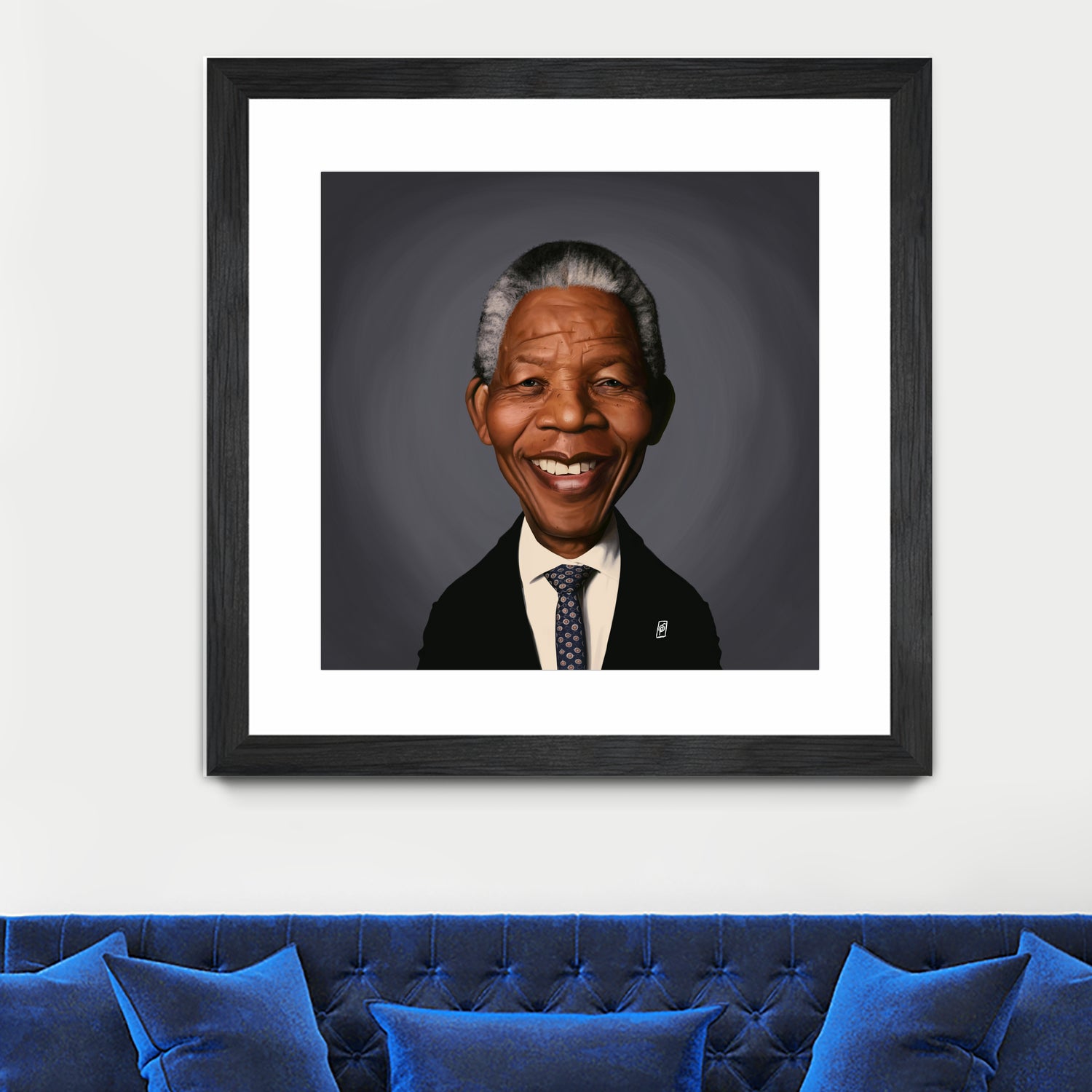 Nelson Mandela by Rob Snow on GIANT ART - black digital painting