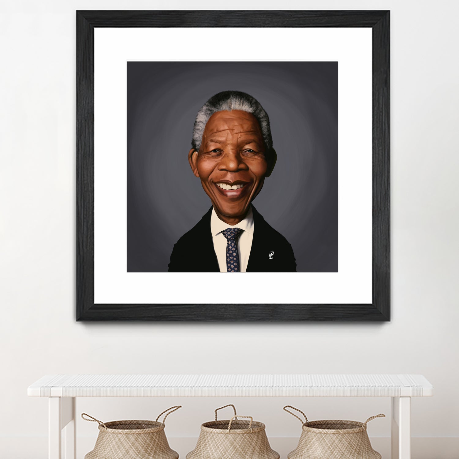 Nelson Mandela by Rob Snow on GIANT ART - black digital painting