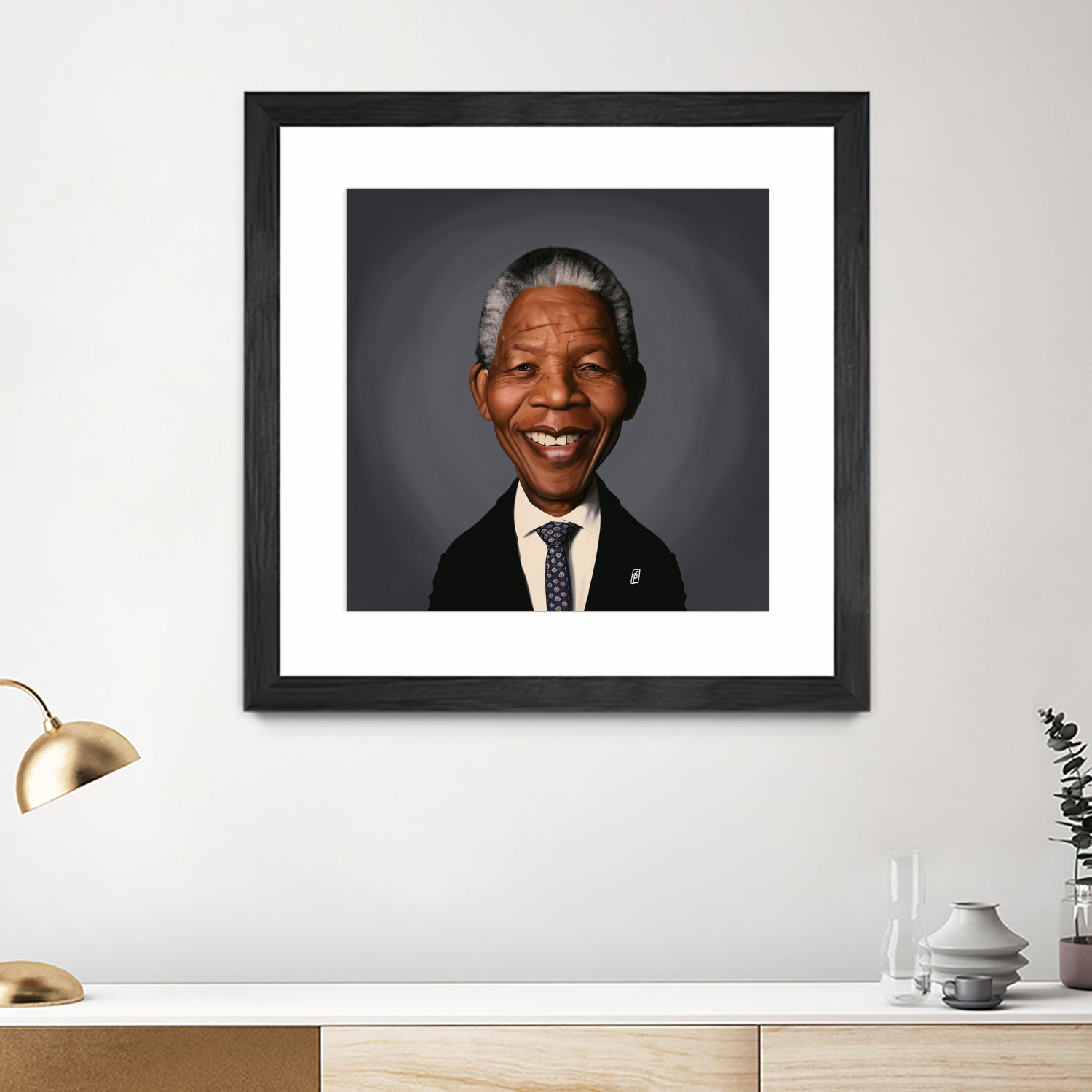 Nelson Mandela by Rob Snow on GIANT ART - black digital painting