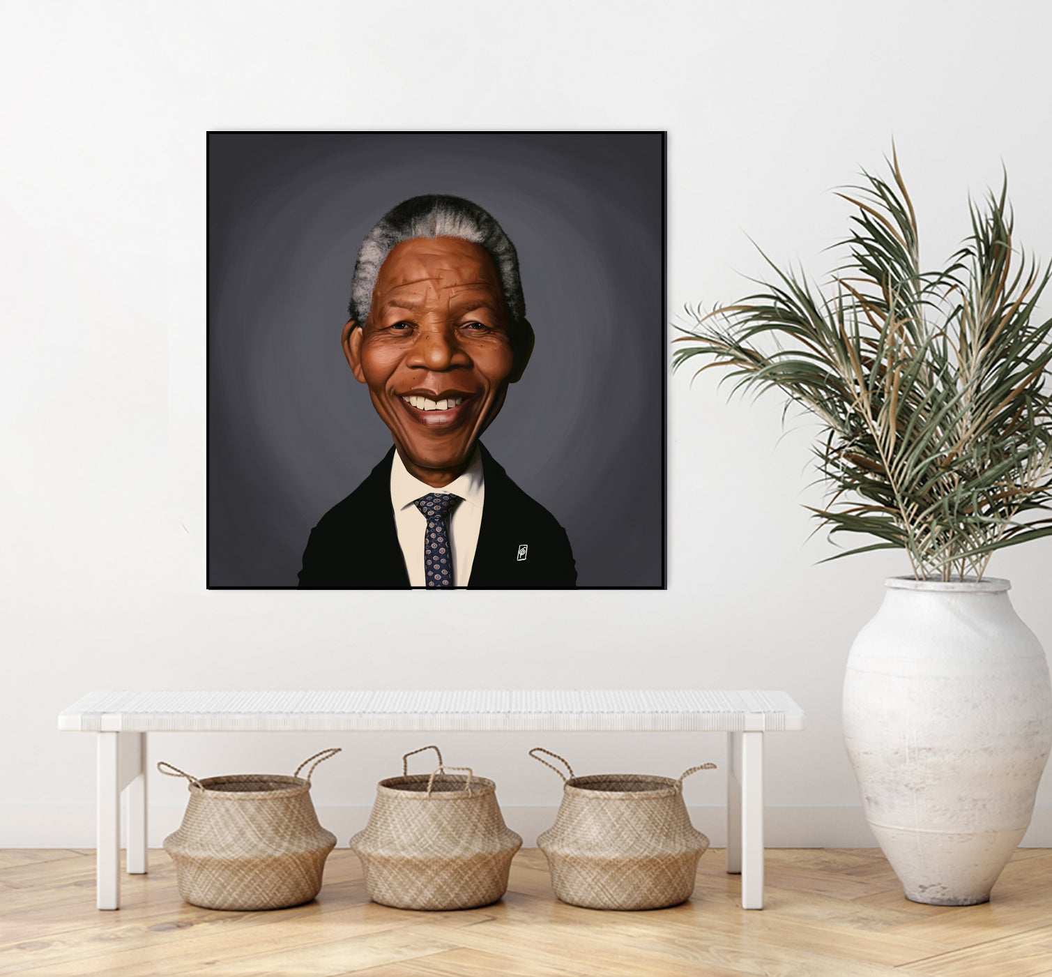 Nelson Mandela by Rob Snow on GIANT ART - black digital painting