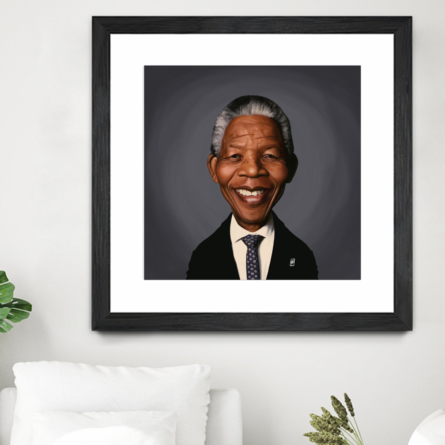 Nelson Mandela by Rob Snow on GIANT ART - black digital painting