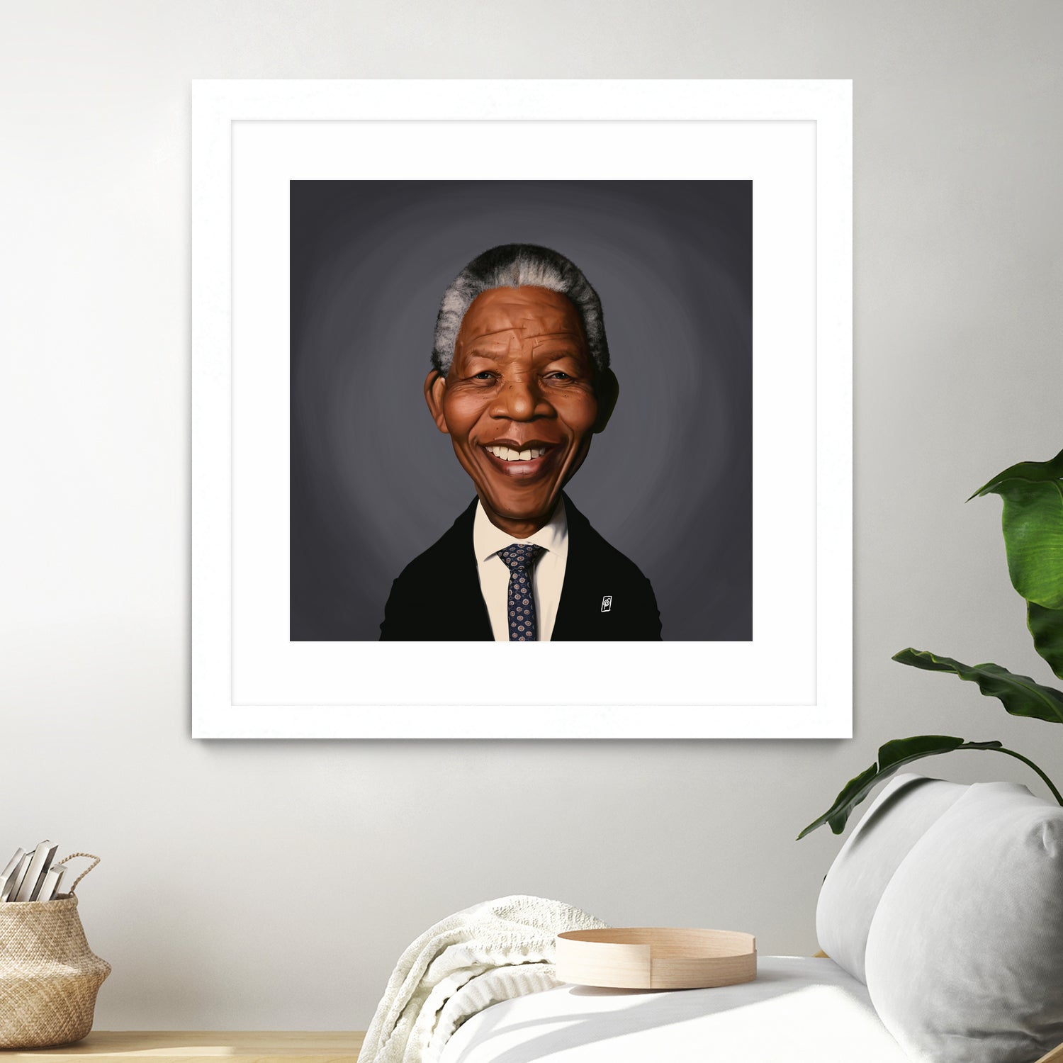 Nelson Mandela by Rob Snow on GIANT ART - black digital painting