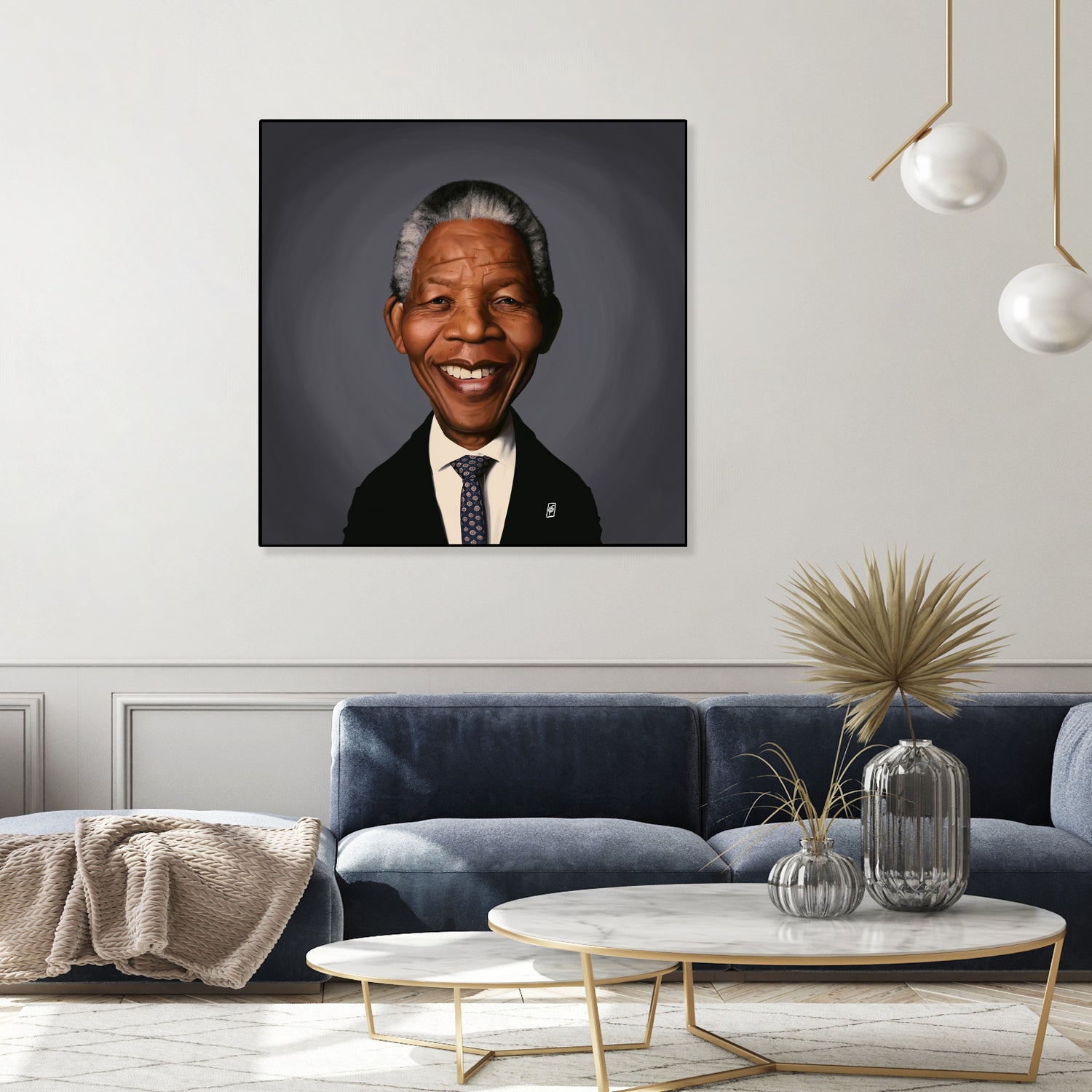 Nelson Mandela by Rob Snow on GIANT ART - black digital painting