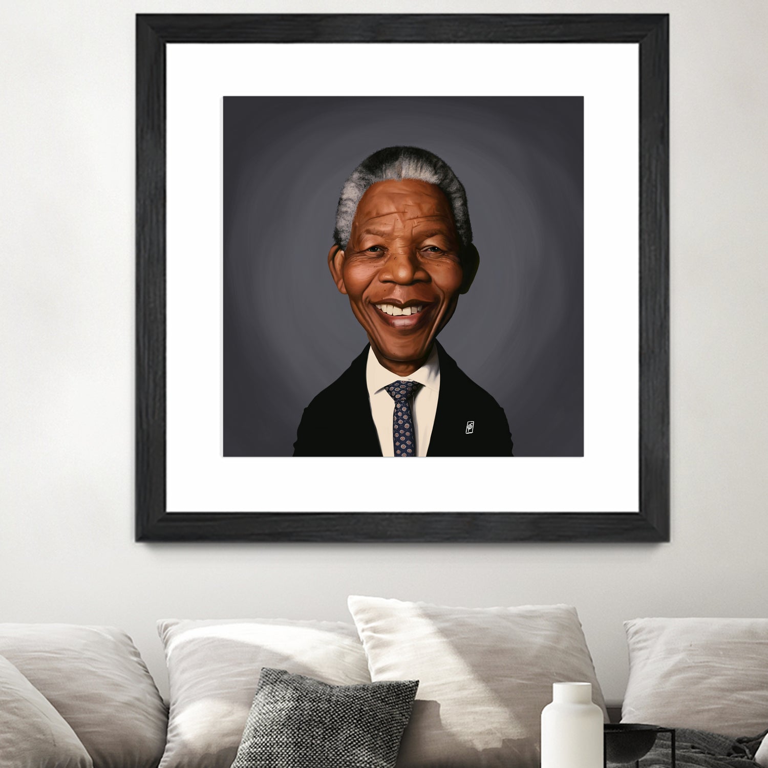 Nelson Mandela by Rob Snow on GIANT ART - black digital painting