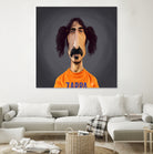 Frank Zappa by Rob Snow on GIANT ART - orange digital painting