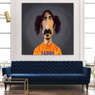 Frank Zappa by Rob Snow on GIANT ART - orange digital painting