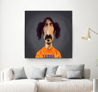 Frank Zappa by Rob Snow on GIANT ART - orange digital painting