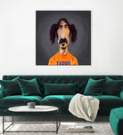 Frank Zappa by Rob Snow on GIANT ART - orange digital painting