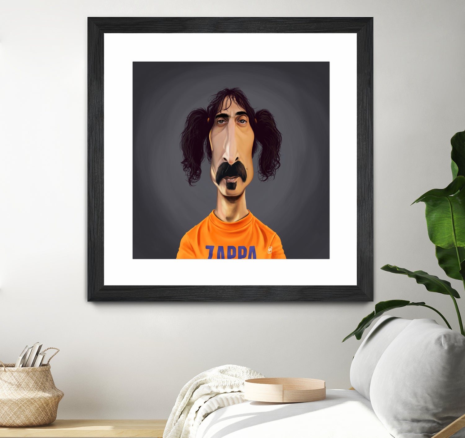 Frank Zappa by Rob Snow on GIANT ART - orange digital painting