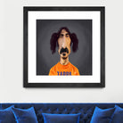 Frank Zappa by Rob Snow on GIANT ART - orange digital painting