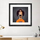 Frank Zappa by Rob Snow on GIANT ART - orange digital painting