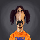 Frank Zappa by Rob Snow on GIANT ART - orange digital painting